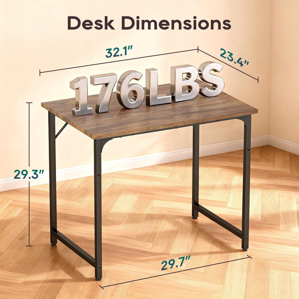BestOffice Computer Desk,Home Office Desk Writing Study Table Modern Simple Style PC Desk with Metal Frame for Home Office