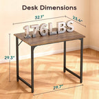 BestOffice Computer Desk,Home Office Desk Writing Study Table Modern Simple Style PC Desk with Metal Frame for Home Office