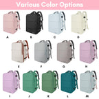 Taygeer Travel Backpack for Women, Carry On Backpack with Shoe Pouch, TSA 15.6inch Laptop Backpack Flight Approved, College Nurse Bag Casual Daypack for Weekender Business Hiking, Pink