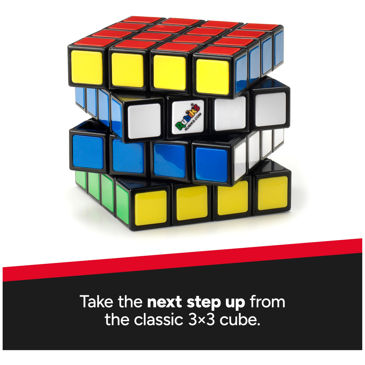 Rubik’s Cube, 4x4 Master Cube Color-Matching Puzzle, Bigger Bolder Version of the Classic, Packaging May Vary