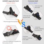 JUKMO Tactical Belt, Military Hiking Rigger 1.5 inches Nylon Web Work Belt with Heavy Duty Quick Release Buckle (Black, Small) 🍁 All In One Marketplace Canada