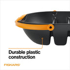 Fiskars Harvest Basket, Container for Gardening and Harvesting, Garden Tool with Ergonomic Handles and Collander