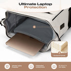 Maelstrom 15.6-17.3" Laptop Backpack with Lunch Box, Work Bag for Women Men