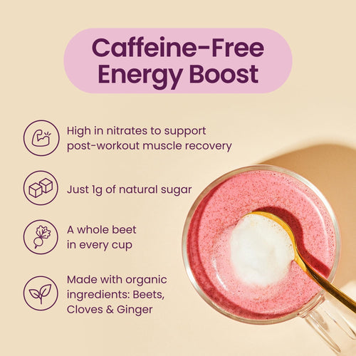 Blume Superfoods Latte - Beetroot Powder, Energy Boosting, Organic Beet Powder, Clove, Cinnamon, Ginger - Vegan, Gluten-Free - 25 Servings -Canadian Brand - As Seen on Dragons' Den