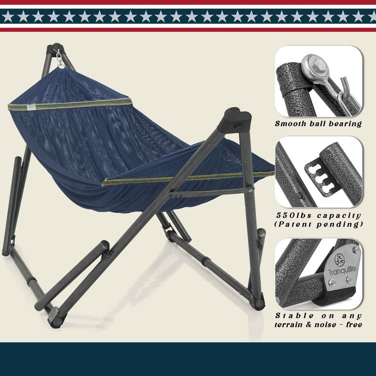 Tranquillo Uniki Collapsible Hammock Stand for Ultimate Relaxation