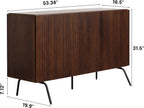 VEIL Sideboard 3 Doors DARK WALNUT