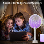 PALONE Bug Zapper Racket, Electric Bug Zapper, 4000V Electric Swatter 3 Layers Lamp, Indoor Zapper Without Waving Hands for Kitchen, Home, Garden and Outdoors 🍁 All In One Marketplace Canada