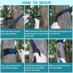 Camping Hammock Portable Nylon Hammocks with Tree Straps Single Lightweigtht Hammock Swing for Outdoors, Backpacking, Camping, Travel, Beach, Garden, Breathable & Quick Drying Parachute 🍁 All In One Marketplace Canada