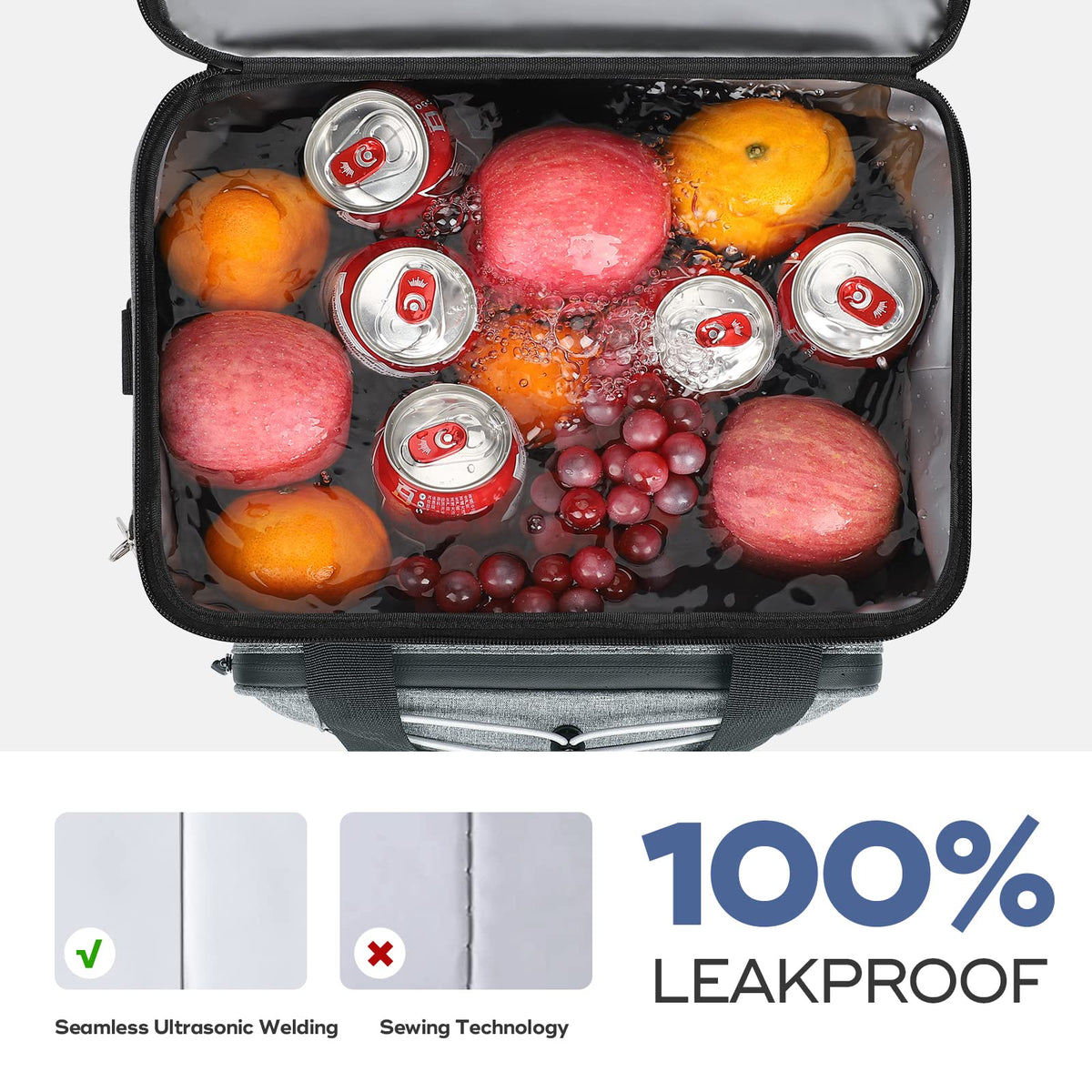 RealCool 35/45 Can Collapsible Soft Cooler Bag, Leakproof Ice Chest
