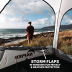 Napier Backroadz SUV Tent | 10' x 10' Vehicle Camping Tent | Fits All CUVs, SUVs, and Minivans | Sleeps 5 | Spacious, Durable, Easy Set-up | Gray/Green | Model 19100