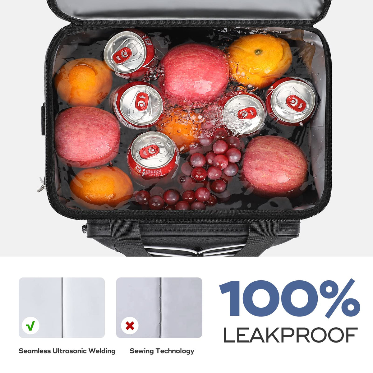 RealCool 35/45 Can Collapsible Soft Cooler Bag, Leakproof Ice Chest
