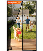 Flux Phenom Magnetic Screen Door - Bugs Out, Breeze in - 9min Install Auto-Sealing Heavy Duty Double Stitched Mesh, 52 Magnets, Hands Free Sliding & Patio Doors Net, Pet & Kid Friendly, 38 x 82 Inch 🍁 All In One Marketplace Canada