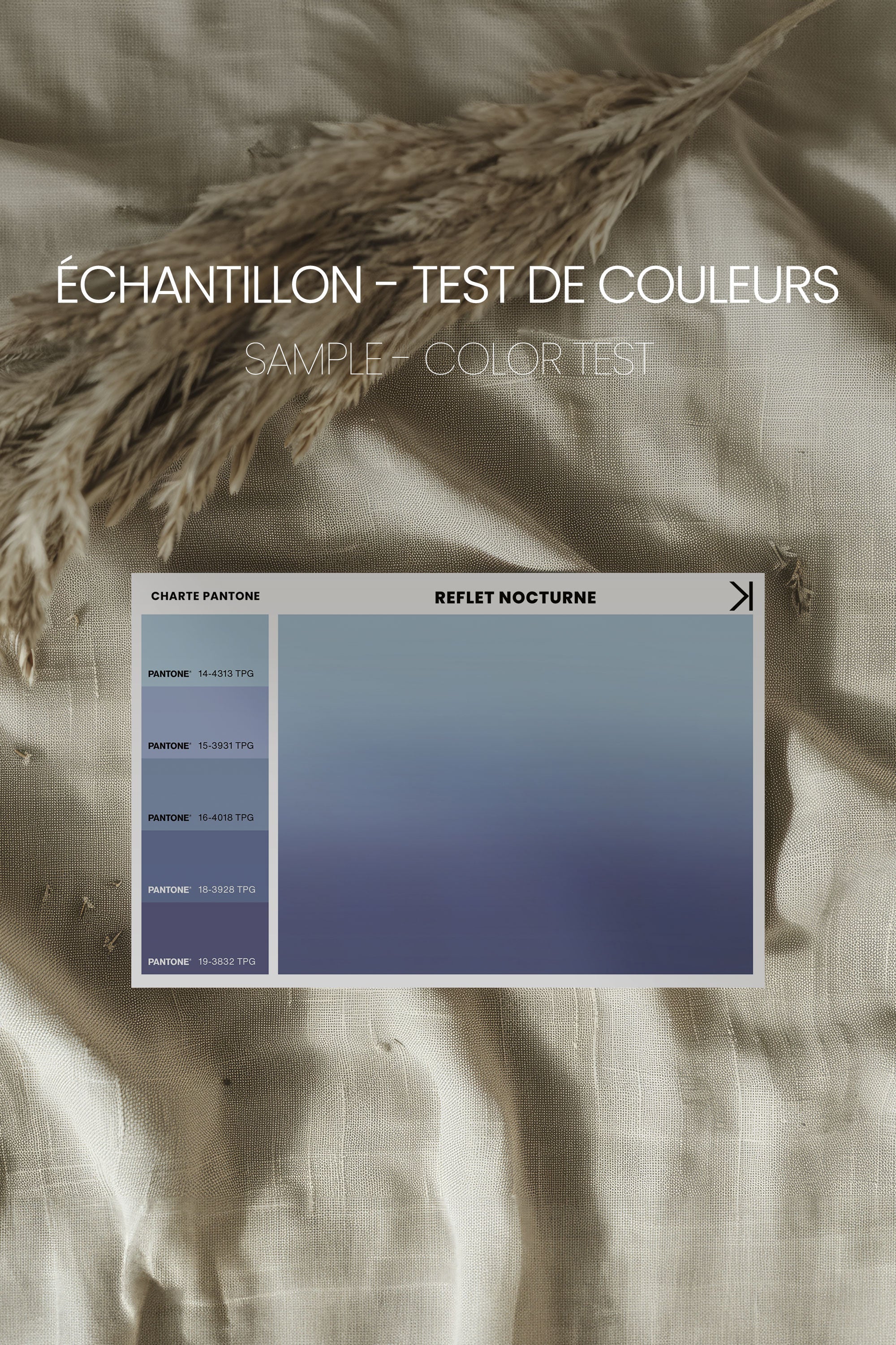 REFLET NOCTURNE, Stretched Canvas Artwork