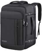 Carry On Backpack, 50L Travel Backpack, Luggage Backpack TSA Flight Approved Laptop Backpack for Men & Women, Large Expandable Backpack 40L Daypack Lightweight Business Weekender Bag, Black