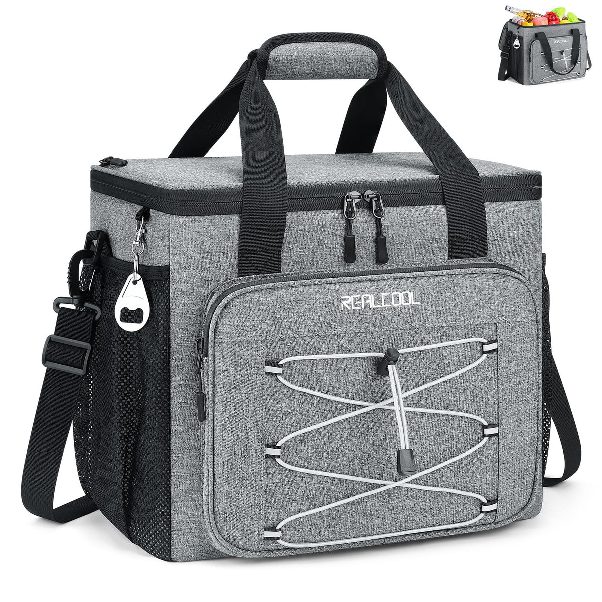 RealCool 35/45 Can Collapsible Soft Cooler Bag, Leakproof Ice Chest