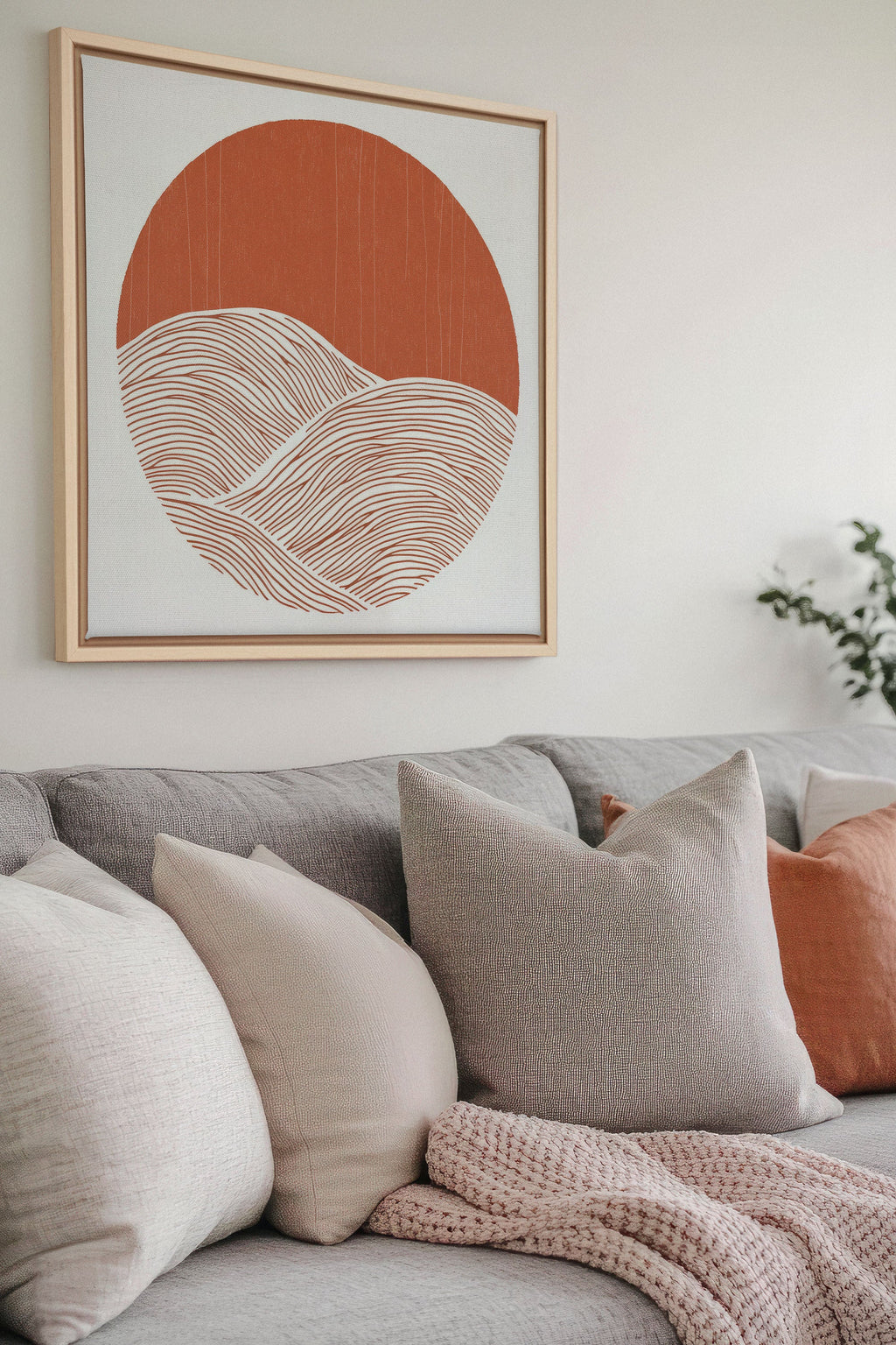 ONDAS TERRESTRES, Obra de arte en lienzo estirado