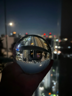 Clear Crystal Ball with stand