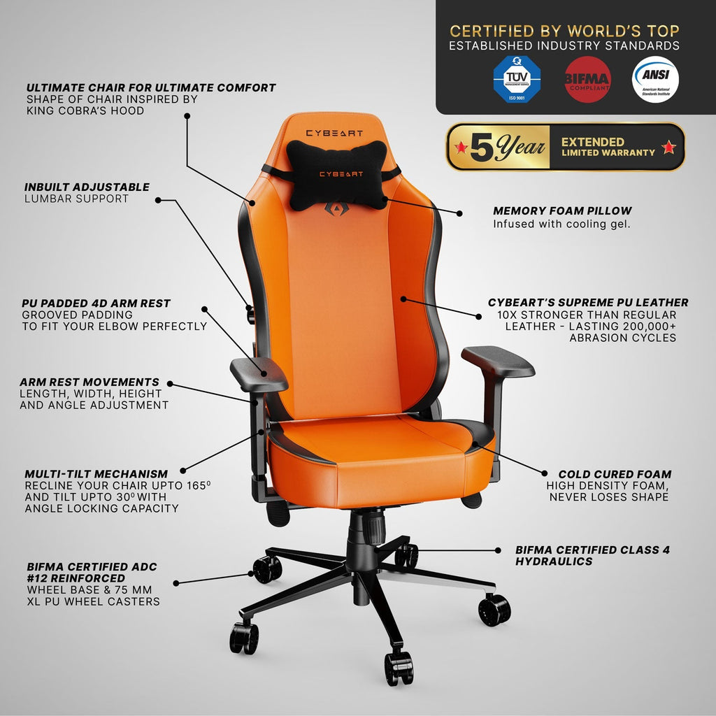 Série Apex - Chaise de jeu Arancio