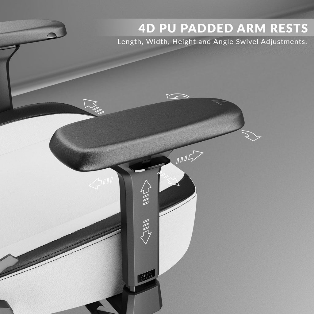 Série Apex - Chaise de jeu blanche arctique