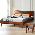 Acacia Aurora Bed Frame & Nightstand Set for Stylish Bedrooms