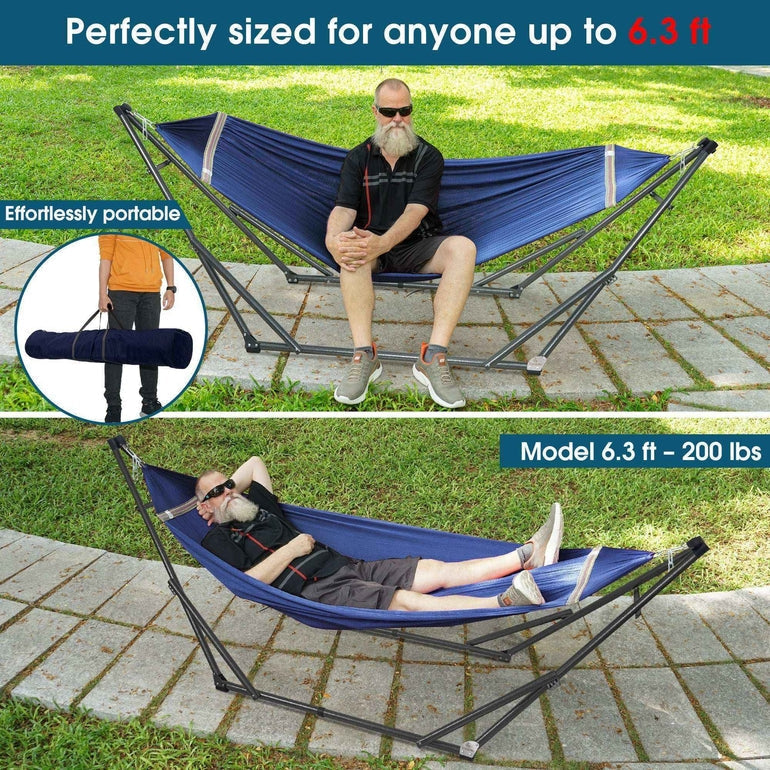 Tranquillo Original Collapsible Hammock with Stand for Ultimate Relaxation