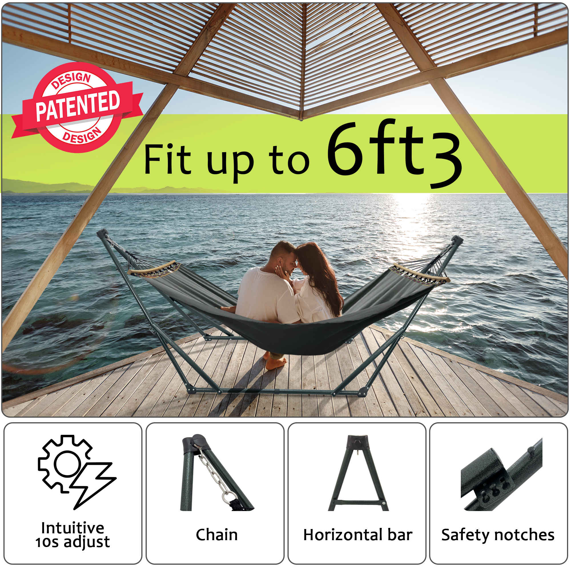 Tranquillo Universal Canvas Hammock Medium Size for Ultimate Comfort and Style
