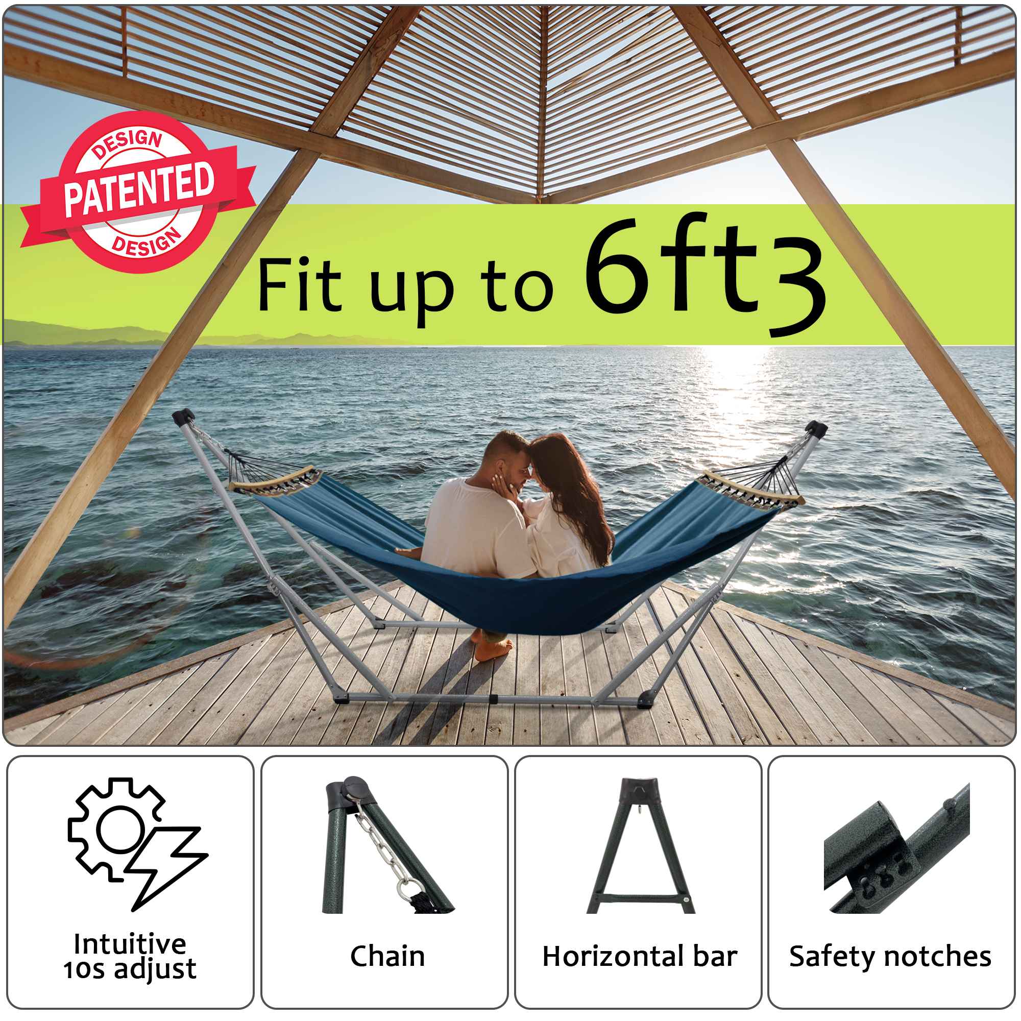 Tranquillo Universal Canvas Hammock Medium Size for Ultimate Comfort and Style