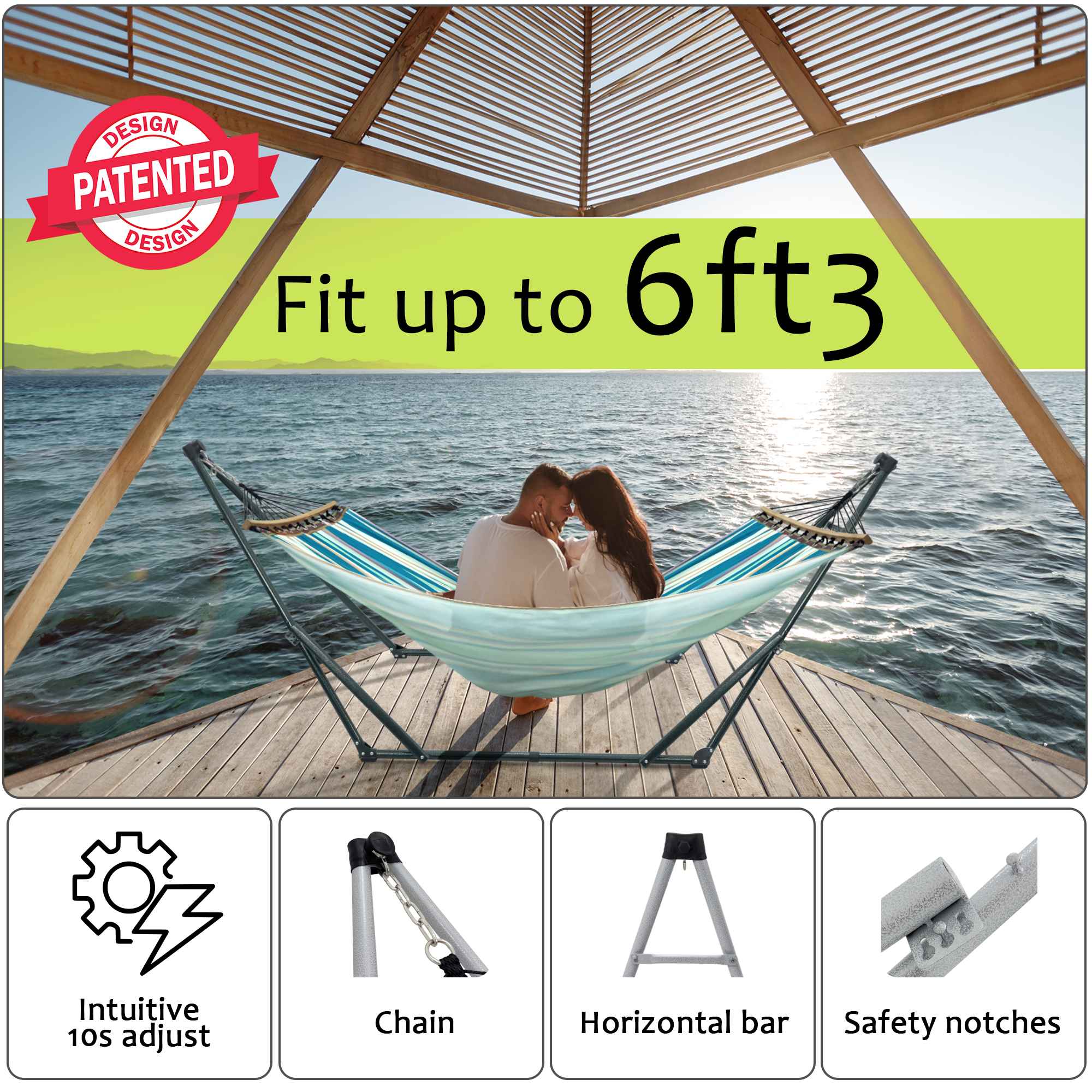 Tranquillo Universal Canvas Hammock Medium Size for Ultimate Comfort and Style