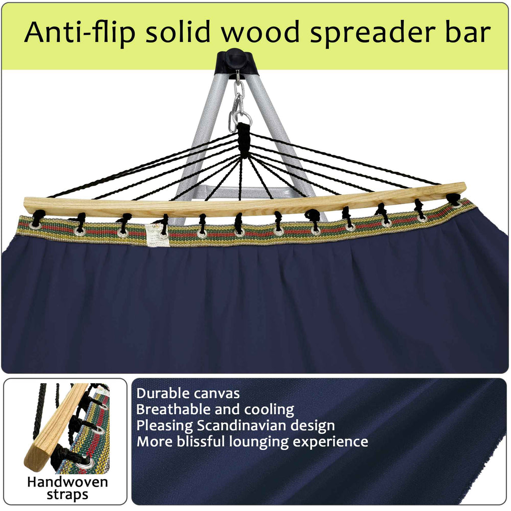 Tranquillo Universal Canvas Hammock Medium Size for Ultimate Comfort and Style