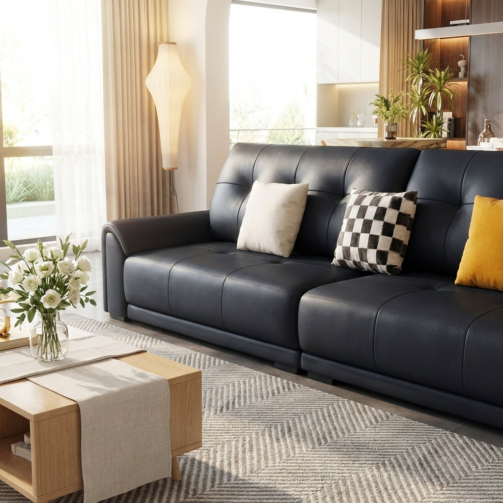 The Melbourne Urban Leather Sofa