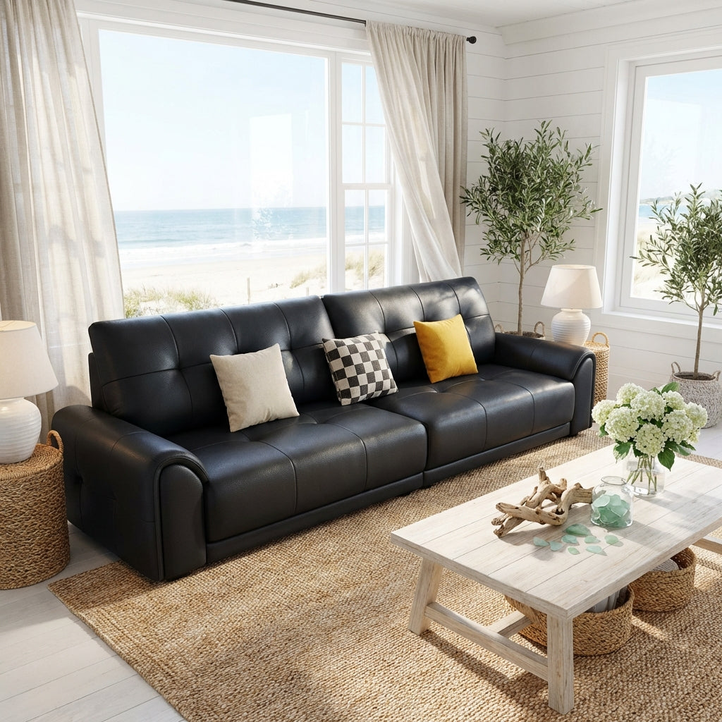 The Melbourne Urban Leather Sofa