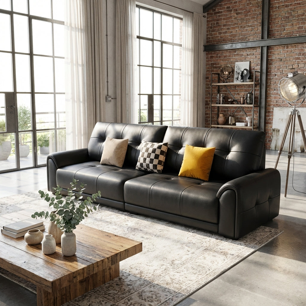 The Melbourne Urban Leather Sofa