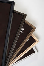 TRIO FEUILLAGE BRUN Stretched Canvas Artwork x3