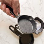 TableCraft Cast Iron Cookware 4" Round Mini Skillet