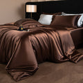 Lustre Luxe Elegant Duvet Set - Dark Brown