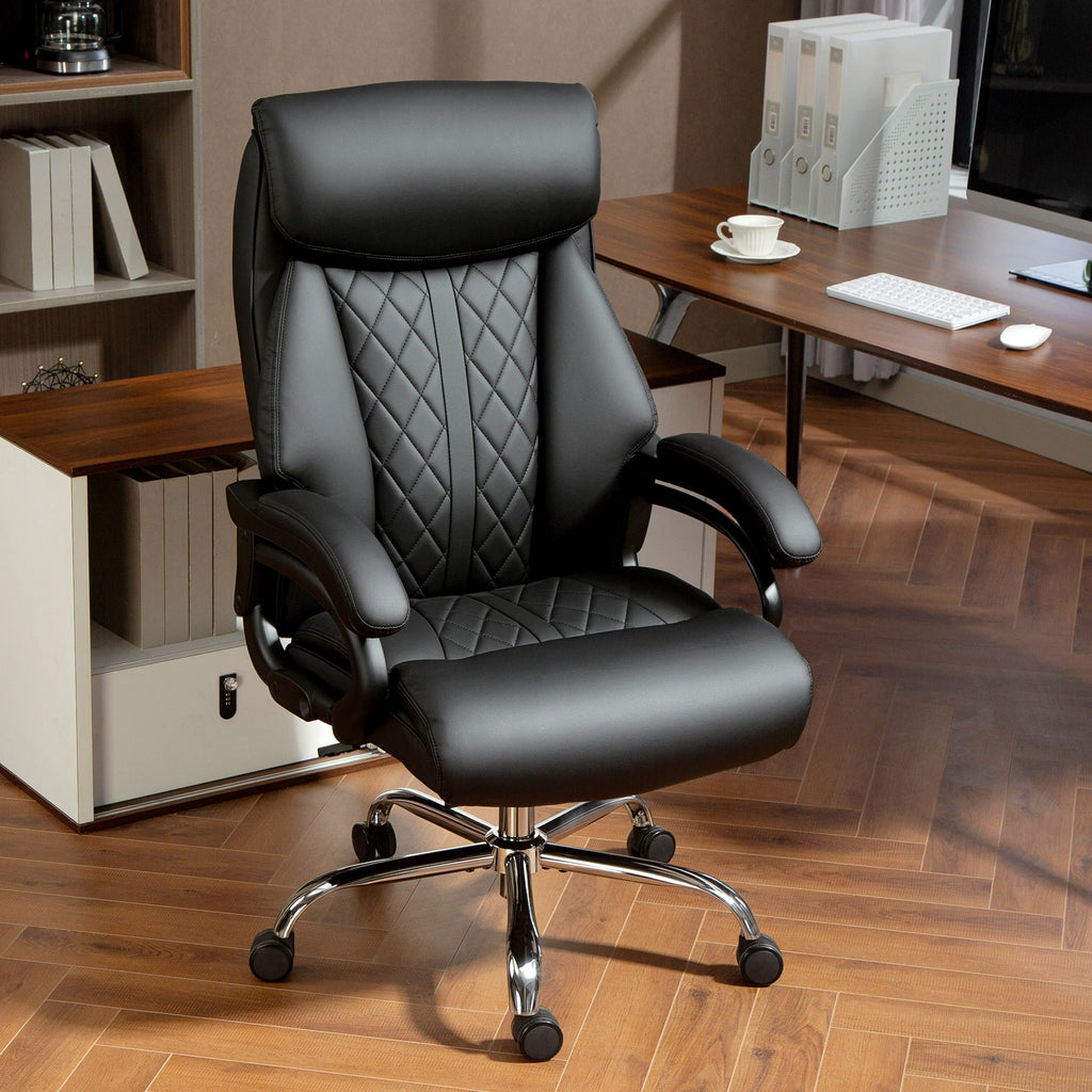 Silla de oficina de respaldo alto Henry - Negra