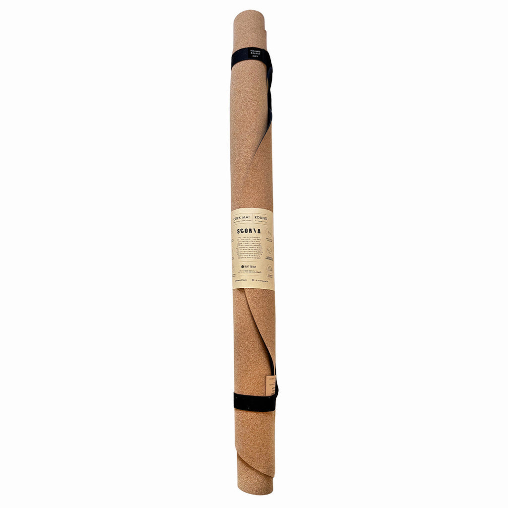 Essential Round Cork Yoga Mat | Multi-use | 53" dia