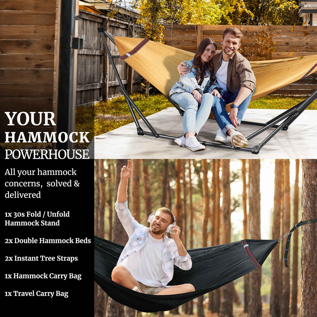 Tranquillo Comfort Set Original Hammock Stand for Ultimate Relaxation