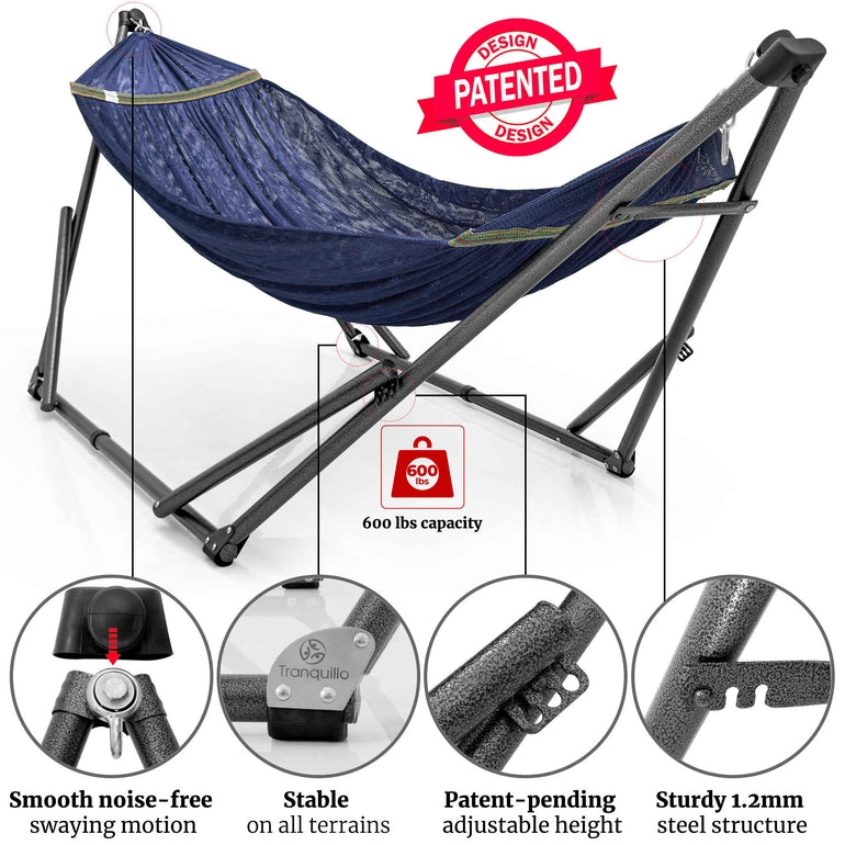 Tranquillo Comfort Set Original Hammock Stand for Ultimate Relaxation