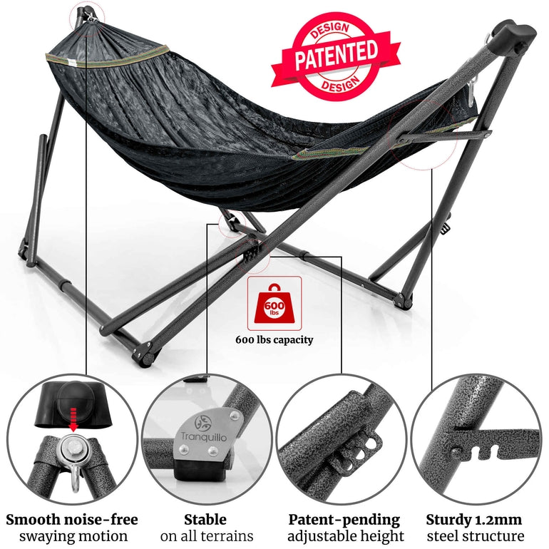 Tranquillo Comfort Set Original Hammock Stand for Ultimate Relaxation