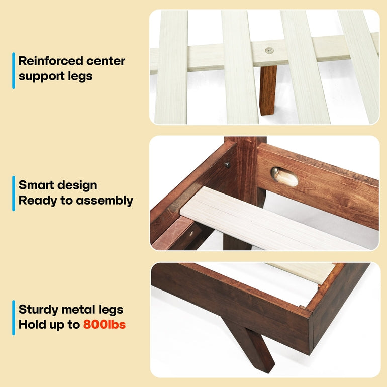 Harmony Solid Wood Bed Frame