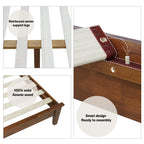 Acacia Kaylin Solid Wood Bed Frame for Durable Style and Comfort