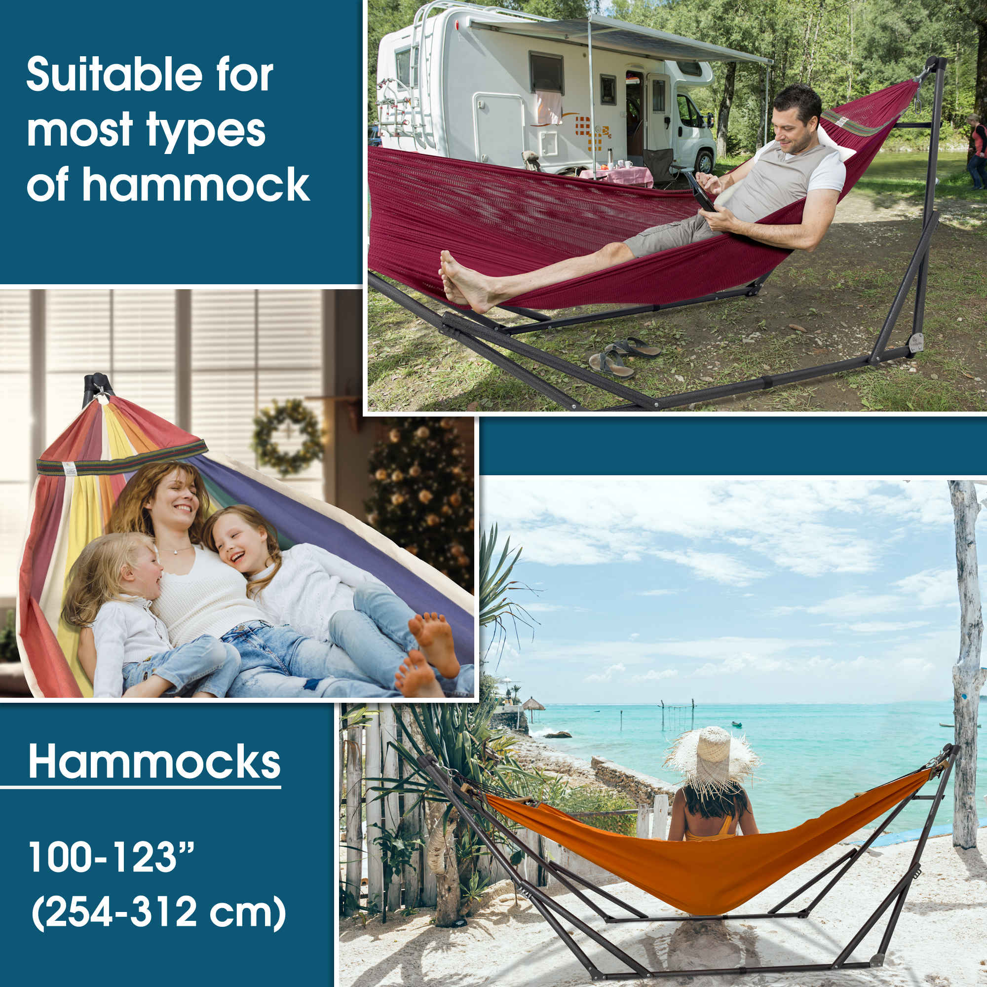 Tranquillo Original Collapsible Hammock with Stand for Ultimate Relaxation
