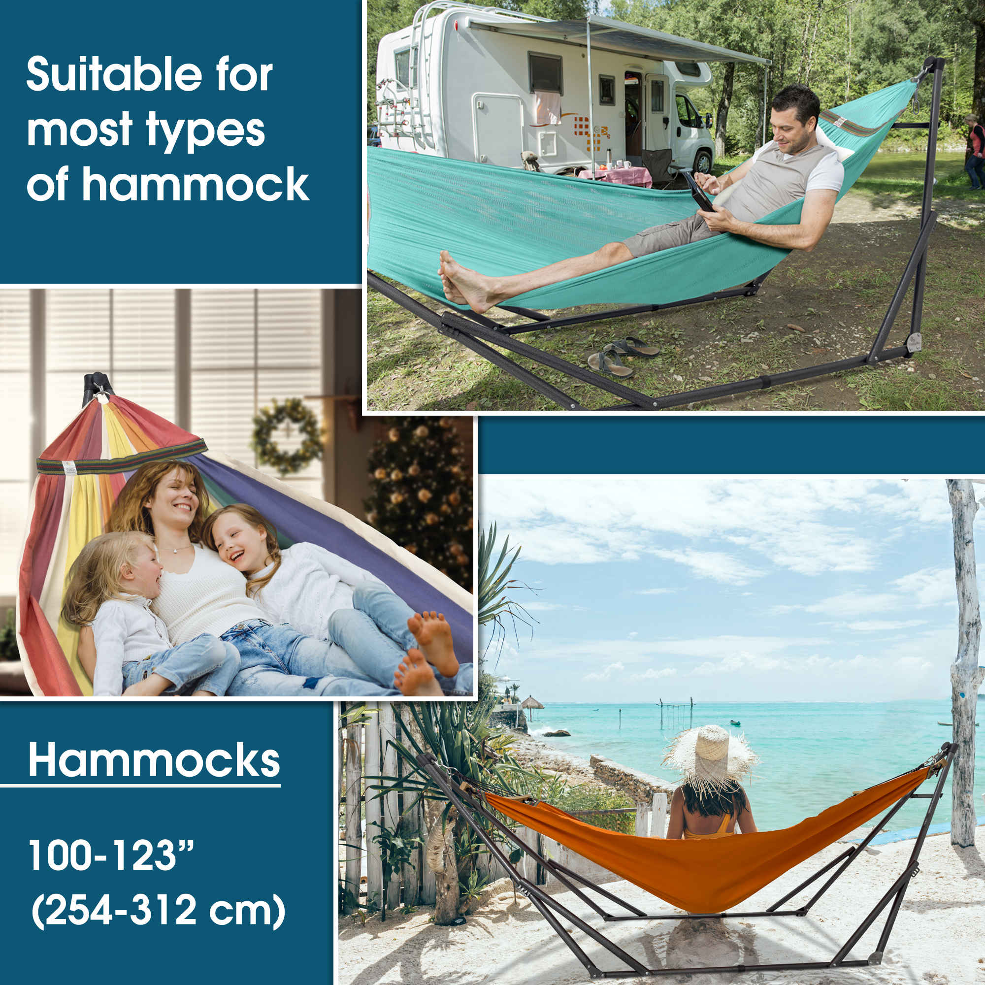 Tranquillo Original Collapsible Hammock with Stand for Ultimate Relaxation