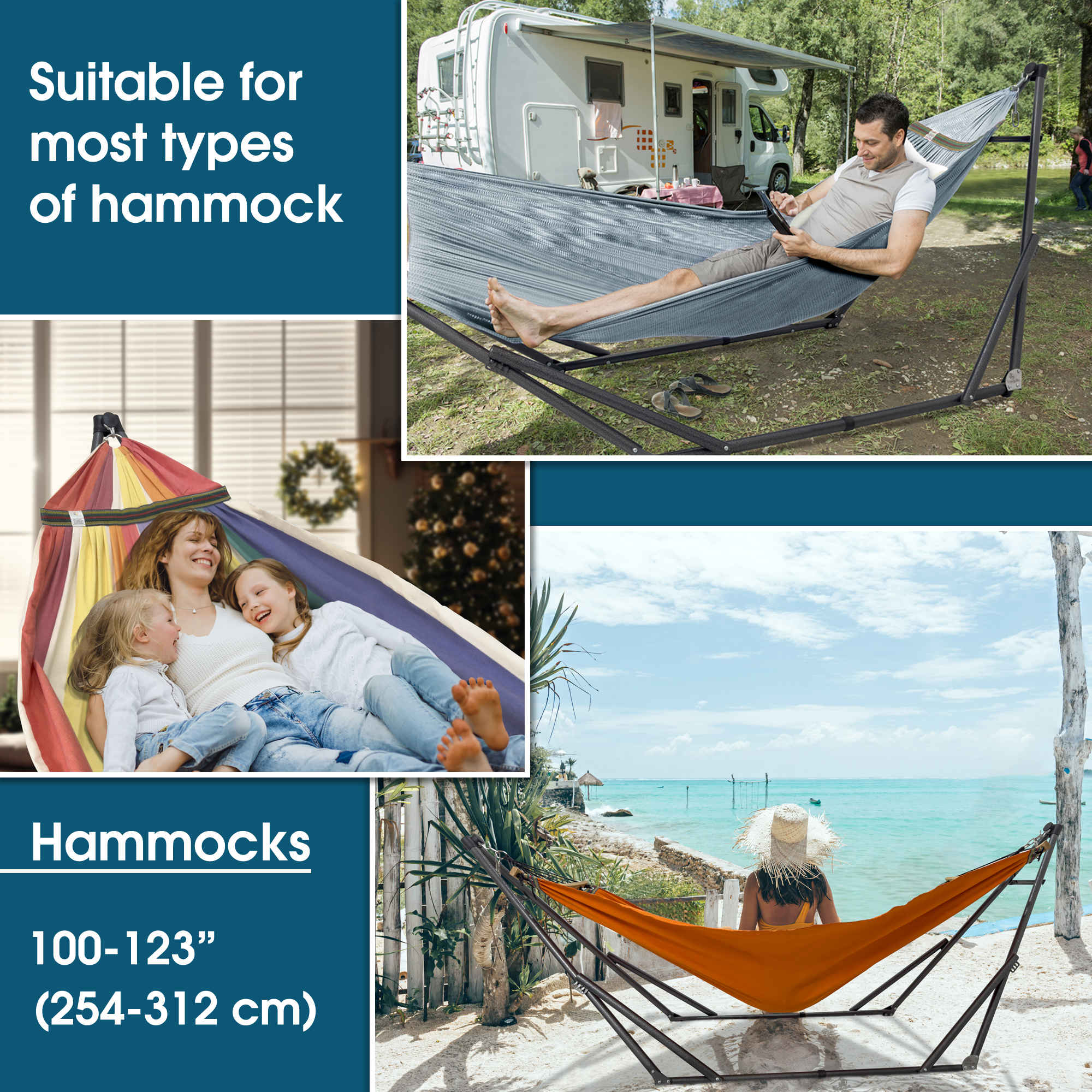 Tranquillo Original Collapsible Hammock with Stand for Ultimate Relaxation