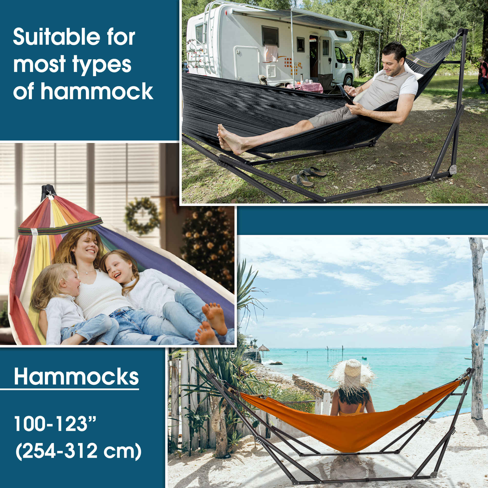 Tranquillo Original Collapsible Hammock with Stand for Ultimate Relaxation