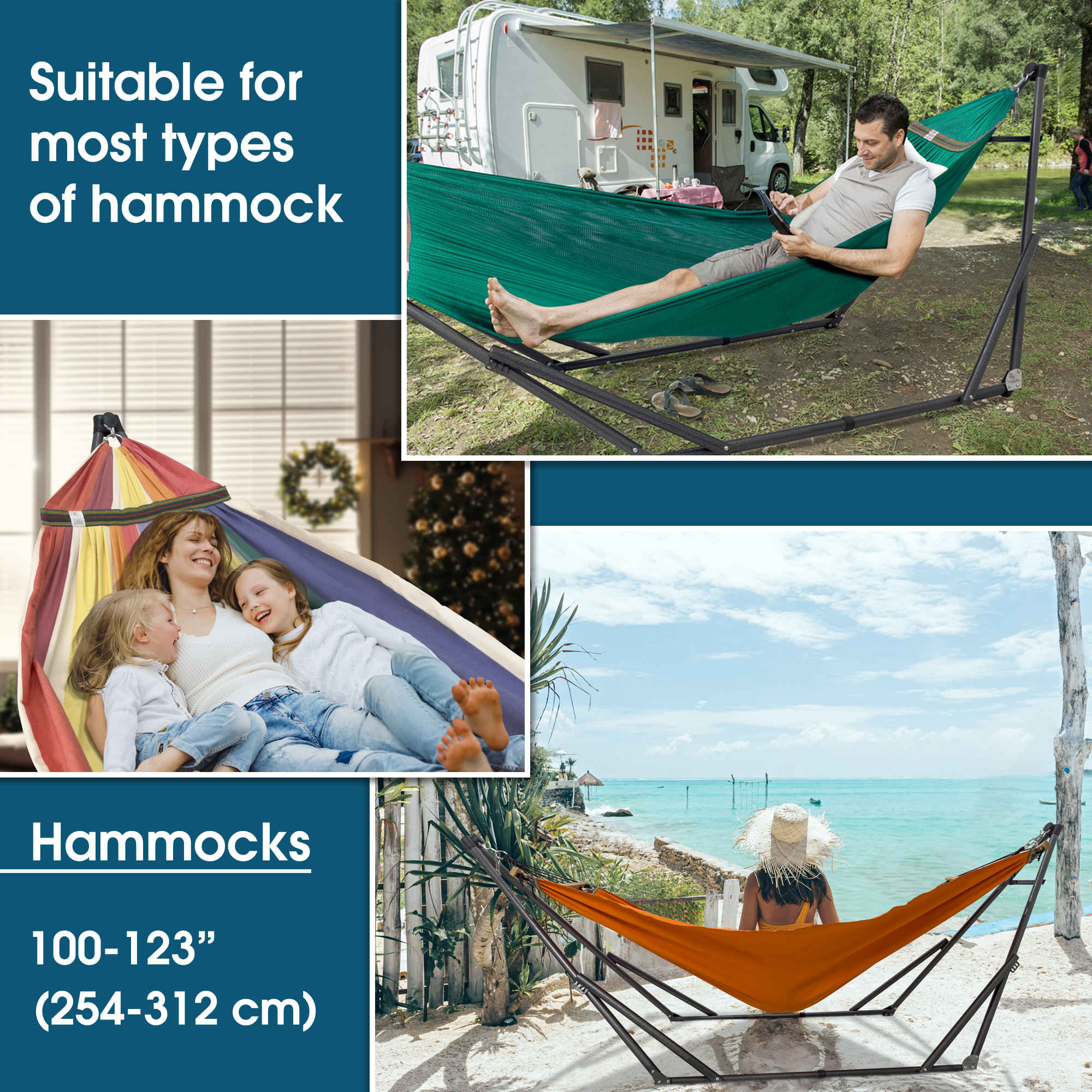 Tranquillo Original Collapsible Hammock with Stand for Ultimate Relaxation