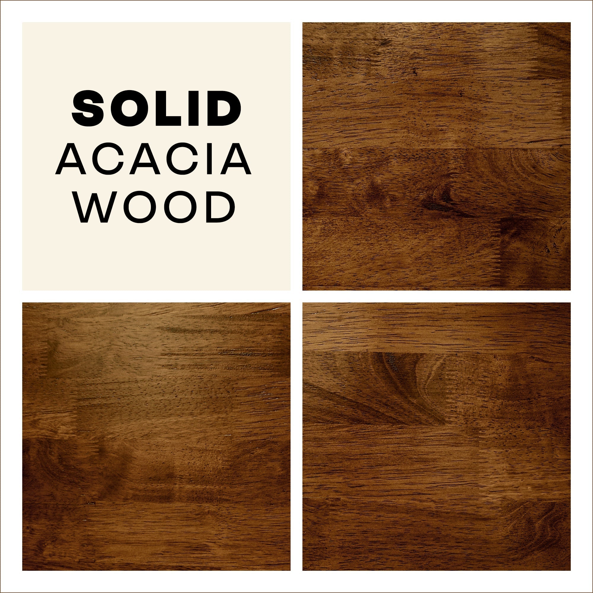 Acacia Kaylin Solid Wood Bed Frame for Durable Style and Comfort