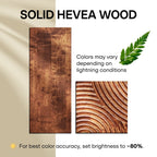 Acacia Harmony Solid Wood Platform Bed Frame with Headboard