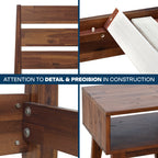 Emery Bed Frame & Nightstand Set - Acacia Solid Wood Bedroom Furniture